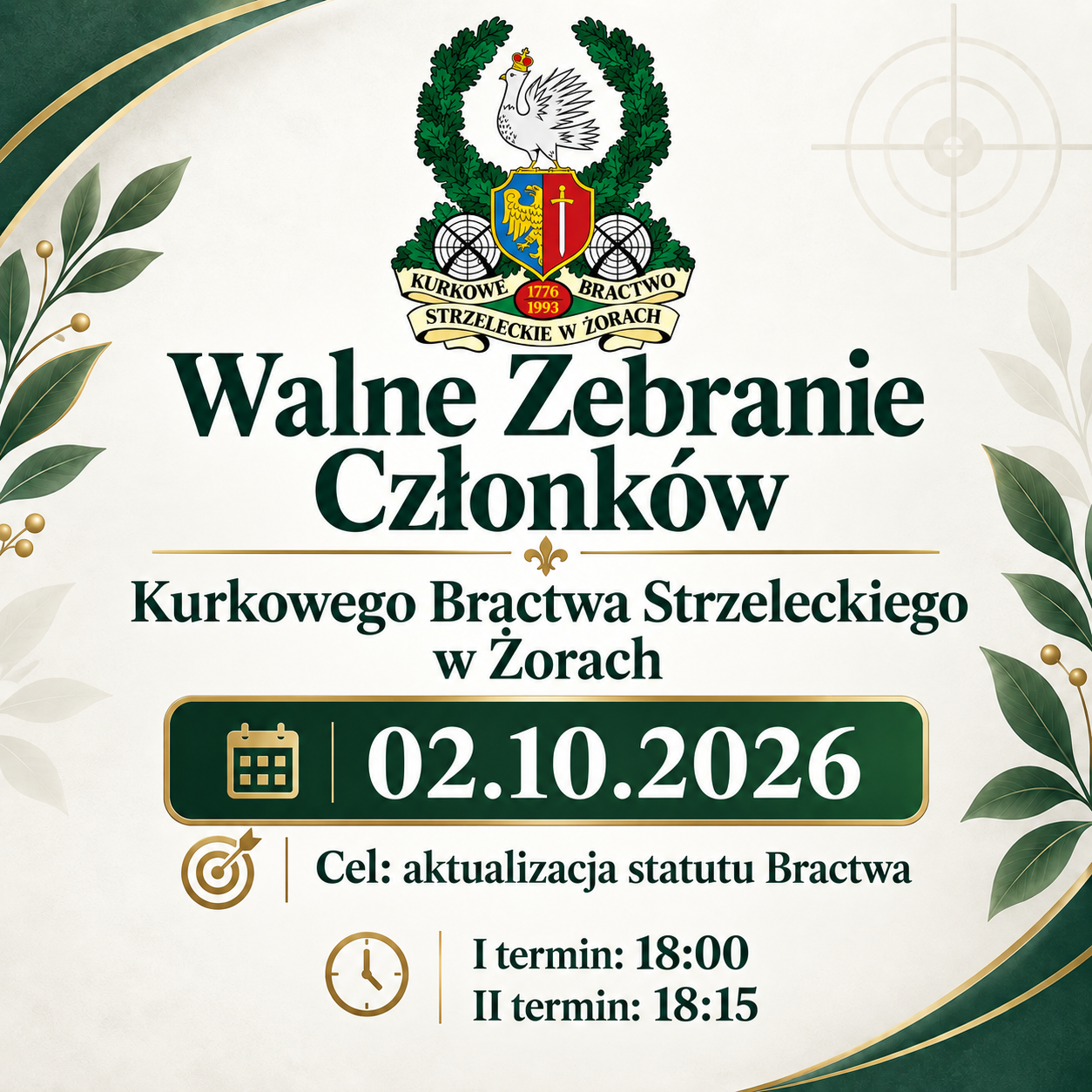 Zawiadomienie – Nadzwyczajne Zebranie Walne!